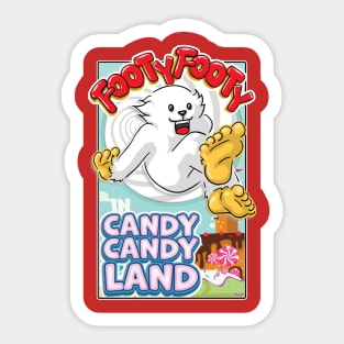 Footy Footy In Candy Candy Land Sticker